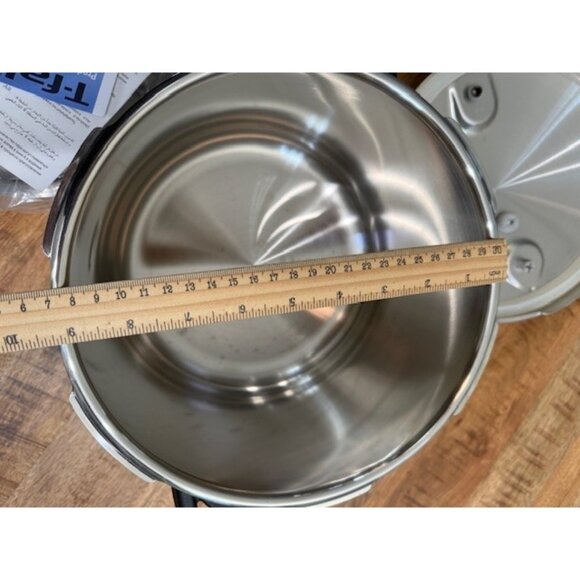 T-Fal Stovetop Stainless Steel High Pressure Cooker 6.3 qt P25107 6L Opened New - Picture 16 of 16